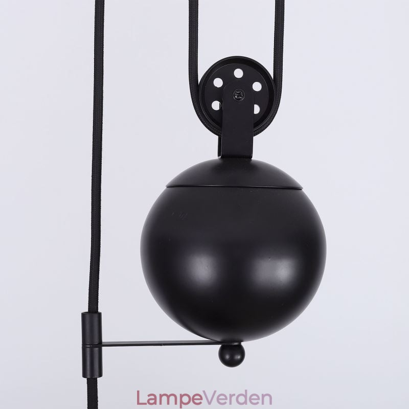 Industrial Farmhouse Pulley Pendel Light Retractable Design Justerbar Højde