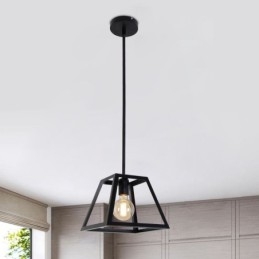 Rustik bondegårdspendel Industriel Mini Metal Loftslampe Trapezformet ø
