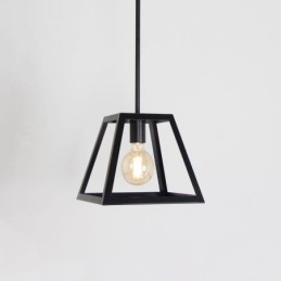 Rustik bondegårdspendel Industriel Mini Metal Loftslampe Trapezformet ø