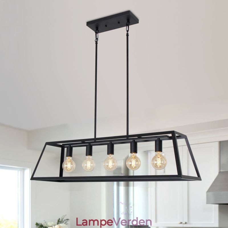 Industriel metal pendel Trapezformet hængende loftslampe