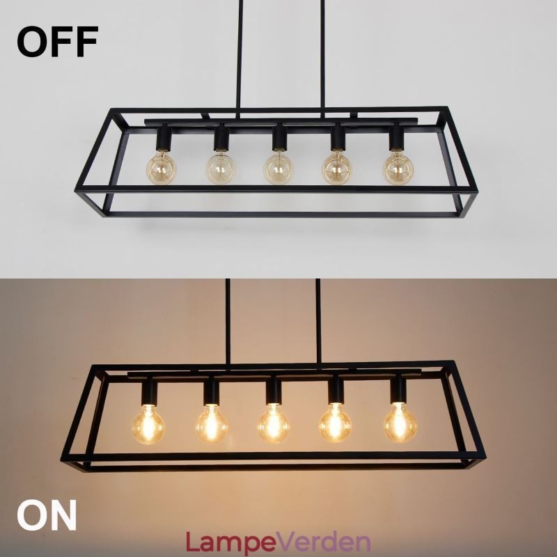 Industriel metal pendel Trapezformet hængende loftslampe