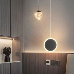 Rund Ring Pendel Moderne Kugle hængende Lampe