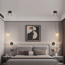 Rund Ring Pendel Moderne Kugle hængende Lampe