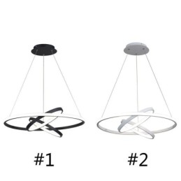 Moderne lysekrone, dæmpbar 3-ring pendelbelysning