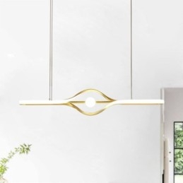 Moderne lineært hængende lys med lang stribe hængende lampe