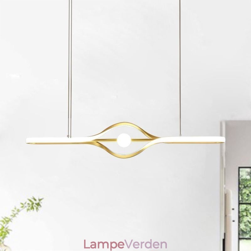 Moderne lineært hængende lys med lang stribe hængende lampe