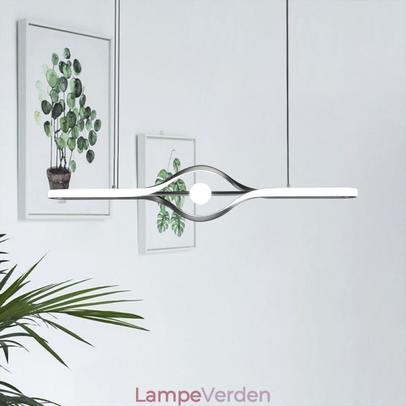 Moderne lineært hængende lys med lang stribe hængende lampe