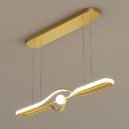Moderne lineært hængende lys med lang stribe hængende lampe