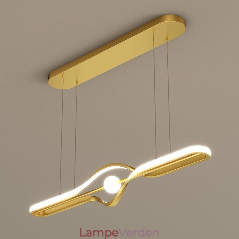 Moderne lineært hængende lys med lang stribe hængende lampe
