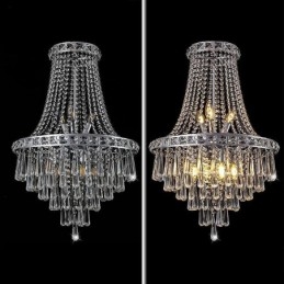Moderne Krystallysekrone Moderne Elegant Loftslampe Duplex Trappe