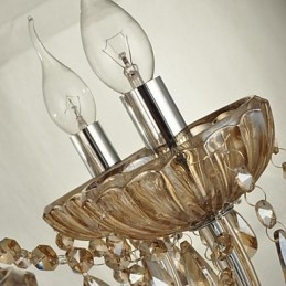 Moderne moderne lysekrone i krystalglas