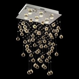 Moderne krystal lysekrone Flush Mount Loftslampe