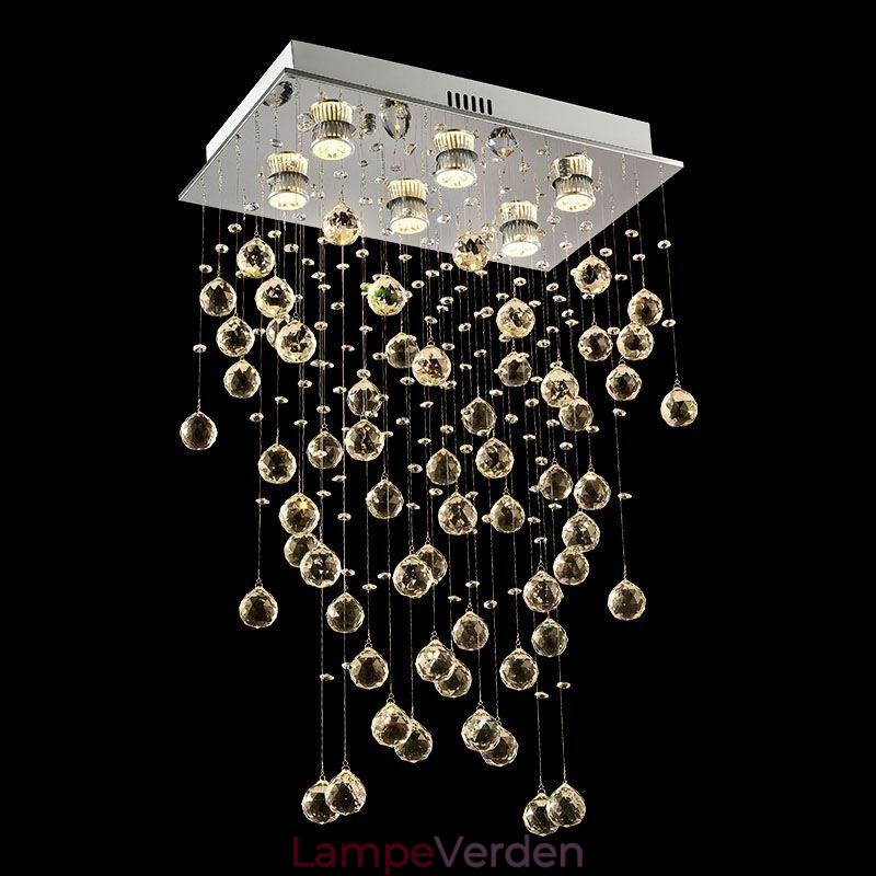 Moderne krystal lysekrone Flush Mount Loftslampe