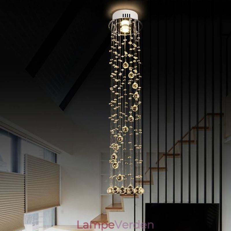 Luksus stor lysekrone Moderne krystal flush-mount loft lysarmaturer