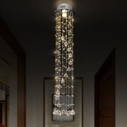 Luksus stor lysekrone Moderne krystal flush-mount loft lysarmaturer