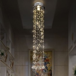 Luksus stor lysekrone Moderne krystal flush-mount loft lysarmaturer