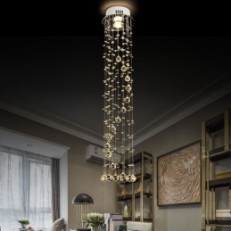 Luksus stor lysekrone Moderne krystal flush-mount loft lysarmaturer