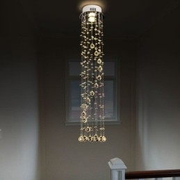 Luksus stor lysekrone Moderne krystal flush-mount loft lysarmaturer