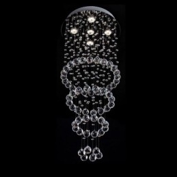 Krystallysekrone Moderne Elegant Loftslampe Duplex Trappe