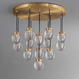 American Cluster Pendel Lampe Luksuriøs glaskugle loftslampe