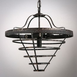 Amerikansk krystal loftslampe Country Retro Rund Pendel