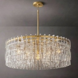 Amerikansk Loftslampe Luksus Krystal Pendel 60cm