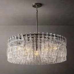 Amerikansk Loftslampe Luksus Krystal Pendel 60cm