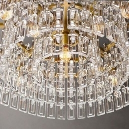 Amerikansk Loftslampe Luksus Krystal Pendel 60cm