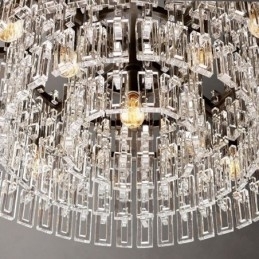 Amerikansk Loftslampe Luksus Krystal Pendel 60cm