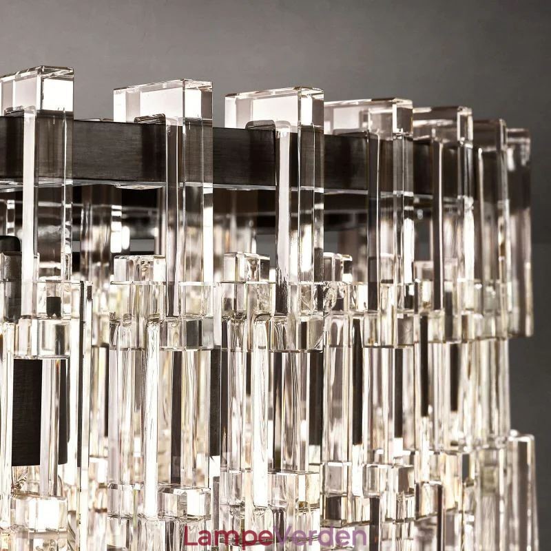Amerikansk Loftslampe Luksus Krystal Pendel 60cm