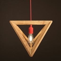 Nordic Wood Lysekrone Cafe Tøj Kreativ Retro Dekorativ Eg Lysekrone