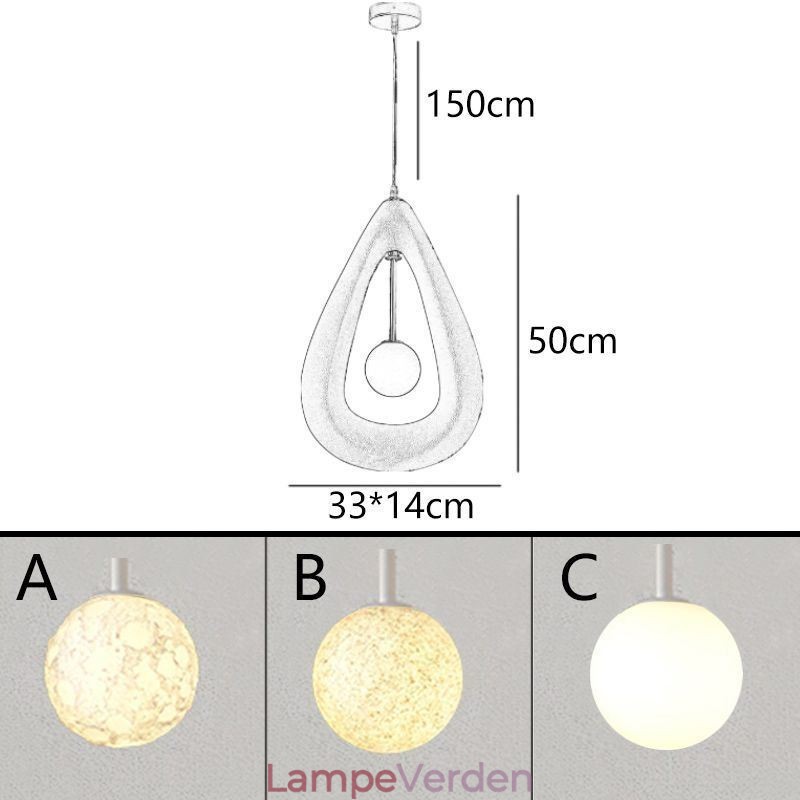 Harpiks loftslampe hængende lys