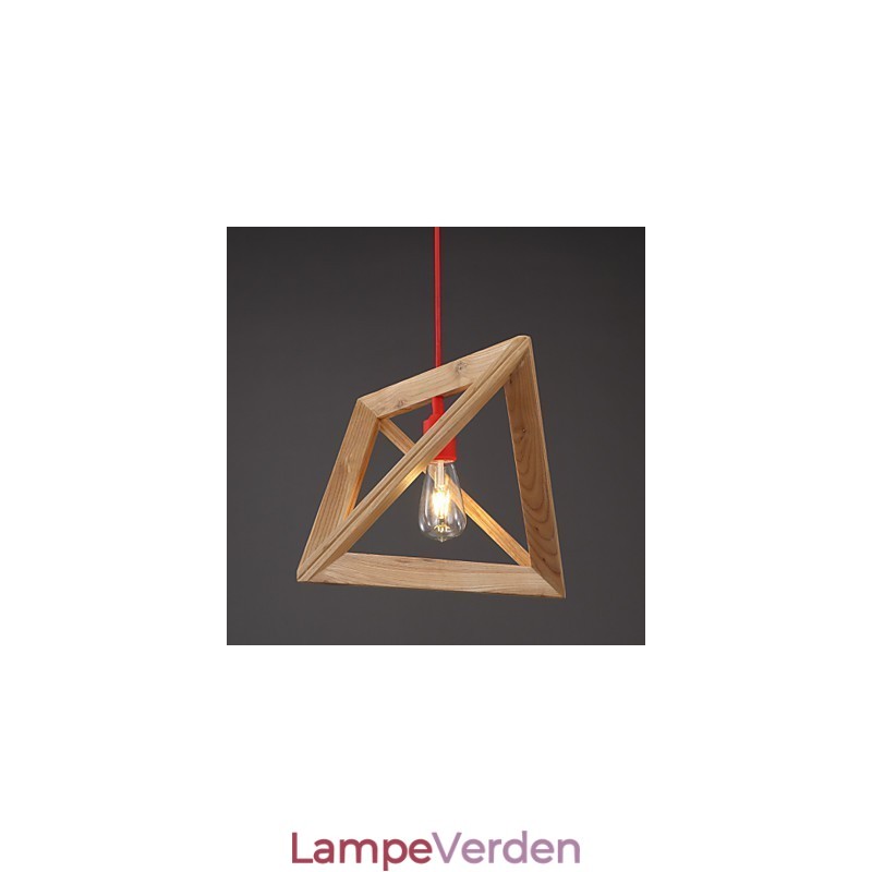 Nordic Wood Lysekrone Cafe Tøj Kreativ Retro Dekorativ Eg Lysekrone