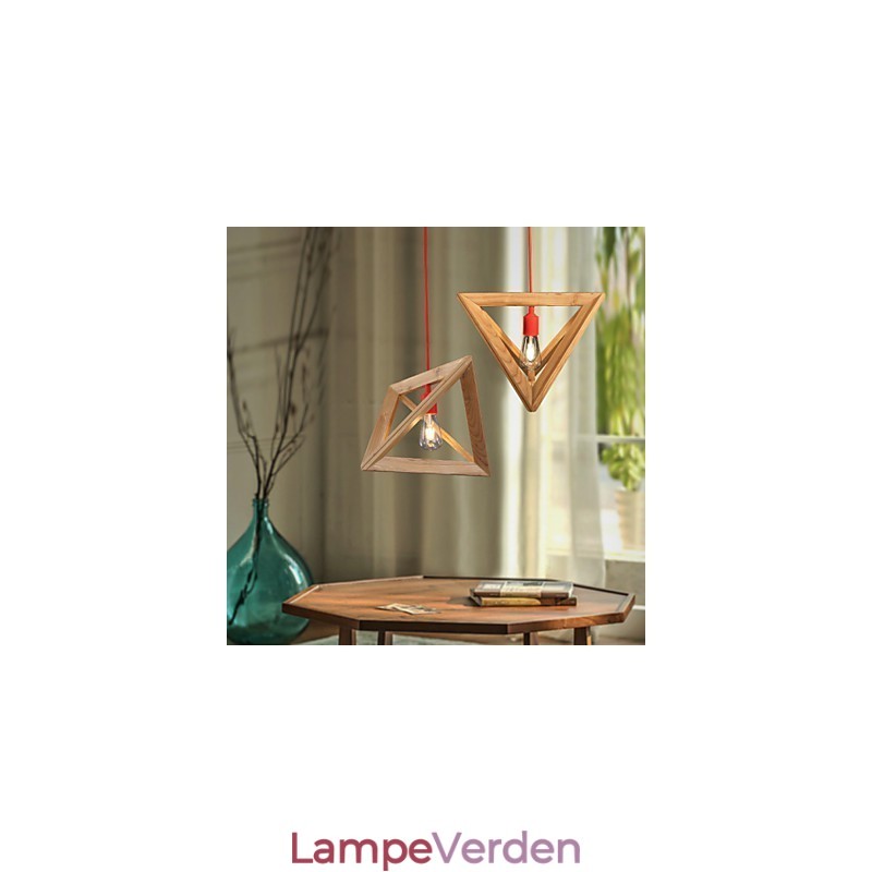 Nordic Wood Lysekrone Cafe Tøj Kreativ Retro Dekorativ Eg Lysekrone