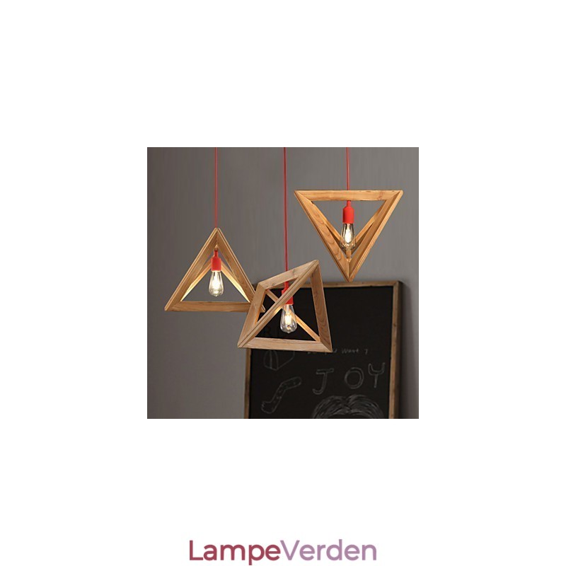 Nordic Wood Lysekrone Cafe Tøj Kreativ Retro Dekorativ Eg Lysekrone
