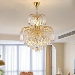 Krystal Pendel Moderne Duplex Dekorativ Loftslampe