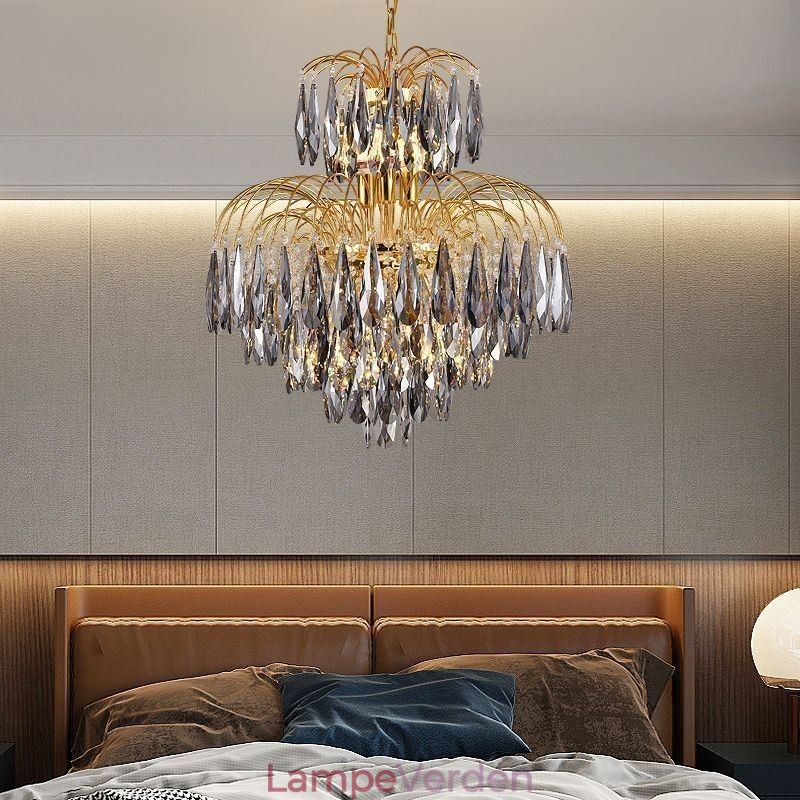 Krystal Pendel Moderne Duplex Dekorativ Loftslampe