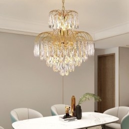 Krystal Pendel Moderne Duplex Dekorativ Loftslampe