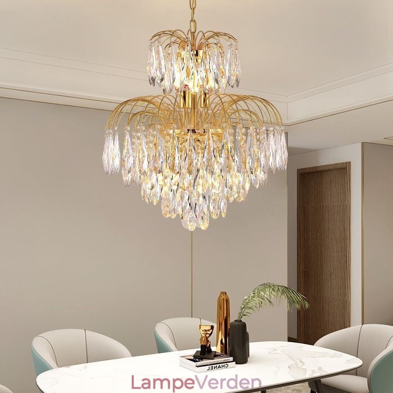 Krystal Pendel Moderne Duplex Dekorativ Loftslampe