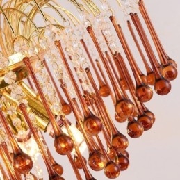 Krystal pendel Elegant duplex dekorativ loftslampe