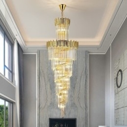 Tilspidset krystal pendel Duplex dekorativ loftslampe