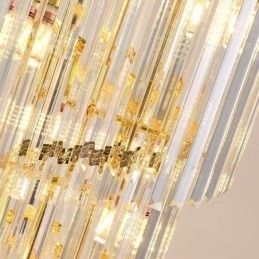 Tilspidset krystal pendel Duplex dekorativ loftslampe