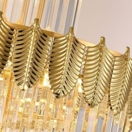 Tilspidset krystal pendel Duplex dekorativ loftslampe