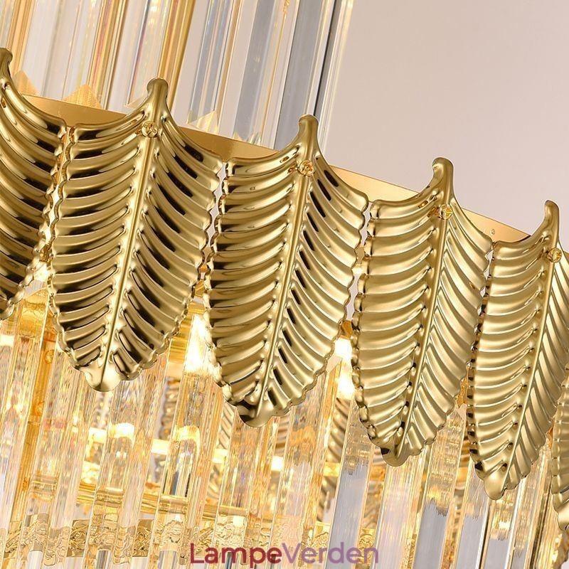 Tilspidset krystal pendel Duplex dekorativ loftslampe