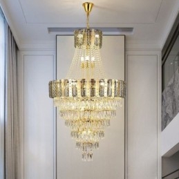 Tilspidset krystal pendel Udsøgt duplex dekorativ loftslampe