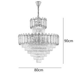 Tilspidset krystal pendel Duplex dekorativ loftslampe