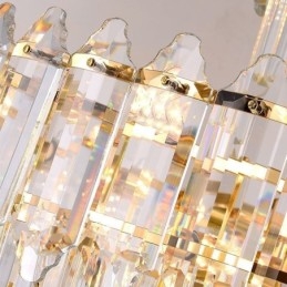 Tilspidset krystal pendel Duplex dekorativ loftslampe