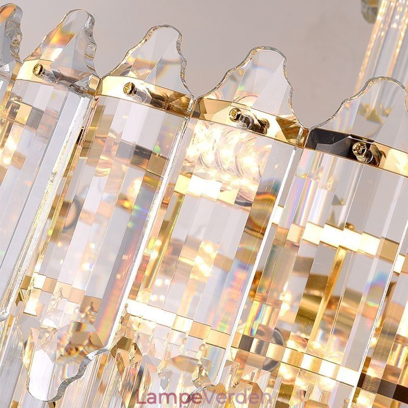 Tilspidset krystal pendel Duplex dekorativ loftslampe