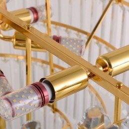 Tilspidset krystal pendel Duplex dekorativ loftslampe