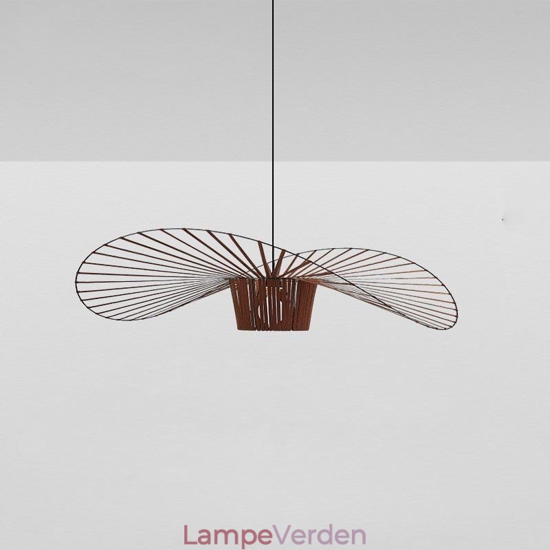 Pendel lys moderne enkel enkelt jern kunst hat form loftslys